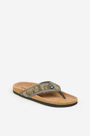 Brakeburn Khaki Camo Flip Flop Mens Sandals