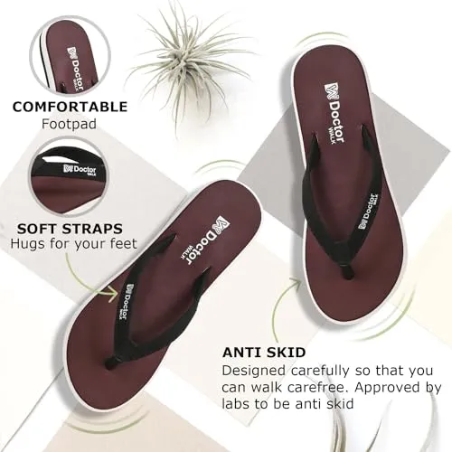 Doctor Walk® Extra Soft Ortho Slippers for Women 004-Maroon-06