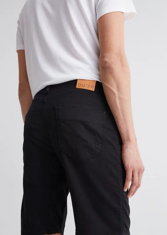 DU/ER SHORT NO SWEAT SLIM BLACK 10"