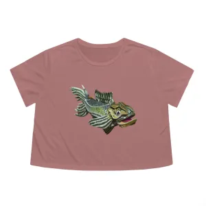 Green Fish Women's Flowy Cropped Tee