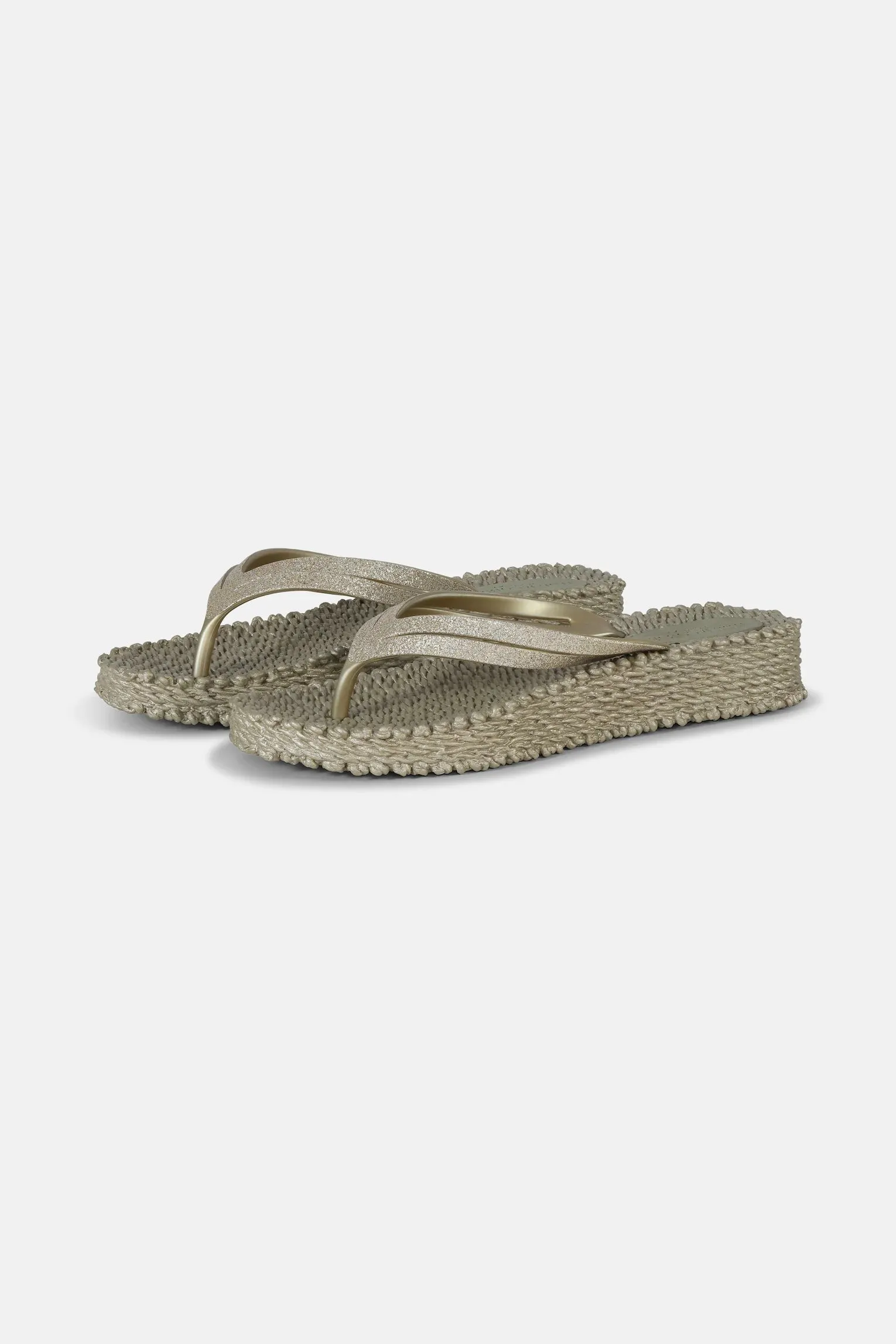 Ilse Jacobsen Flip Flop On Platform Sole - Platin