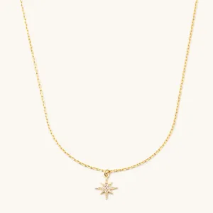 Mini Gold Starburst Necklace