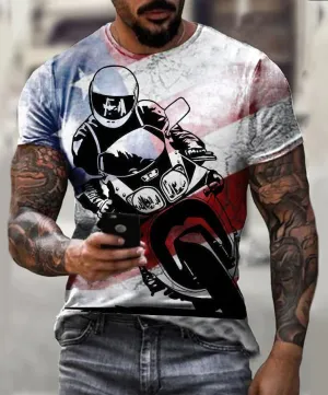 Retro Motorcycle Casual T-Shirt