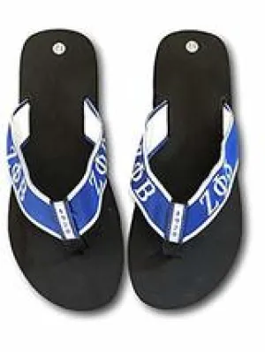 Zeta Phi Beta Sorority Ladies Thong-Style Flip Flop Sandals (12)